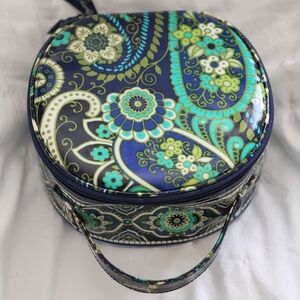 Vera Bradley Blue and Green Paisley Cosmetic Bag